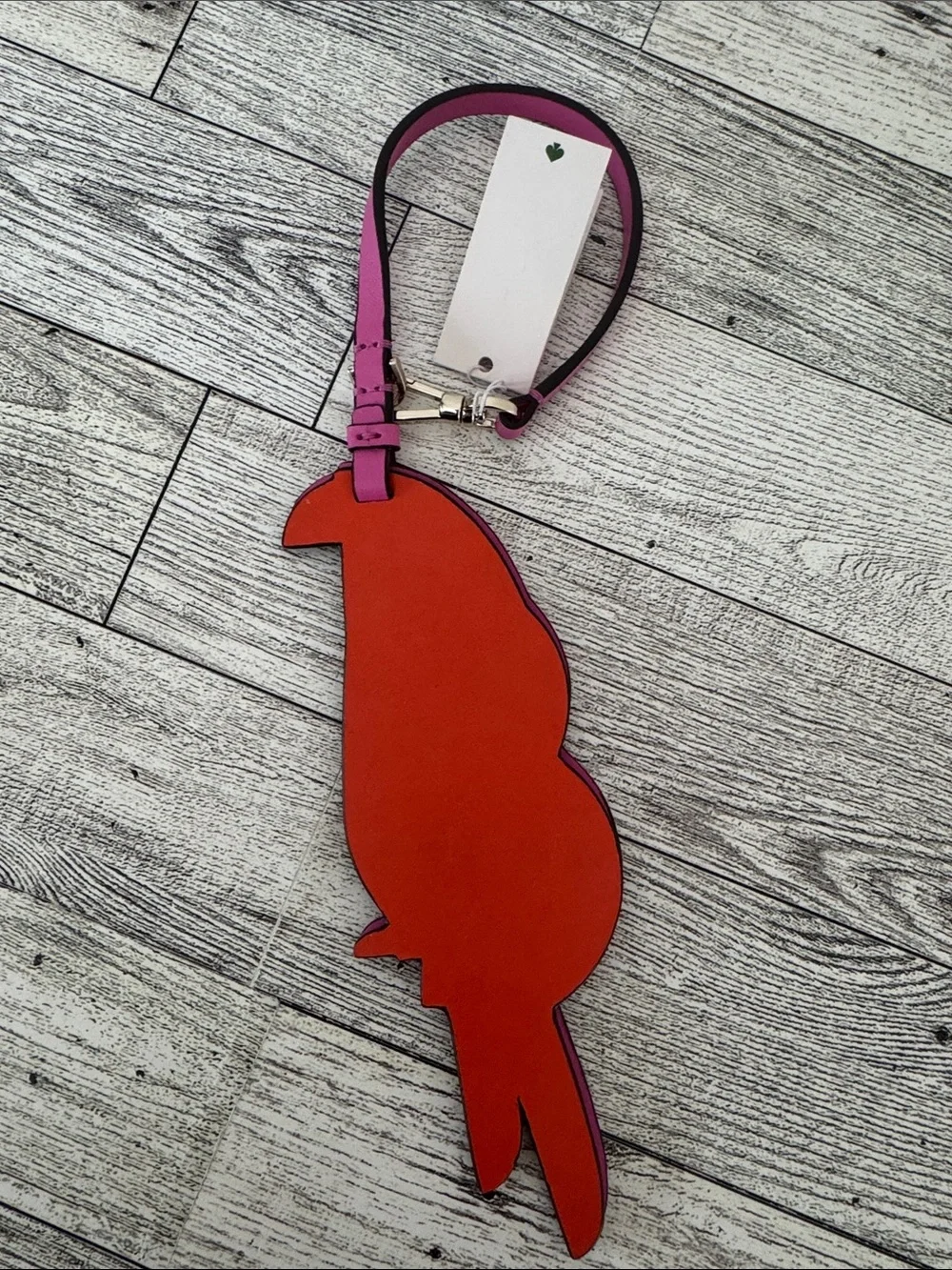 Kate Spade Flock Party Parrot Key FOB/Bag Charm NWT